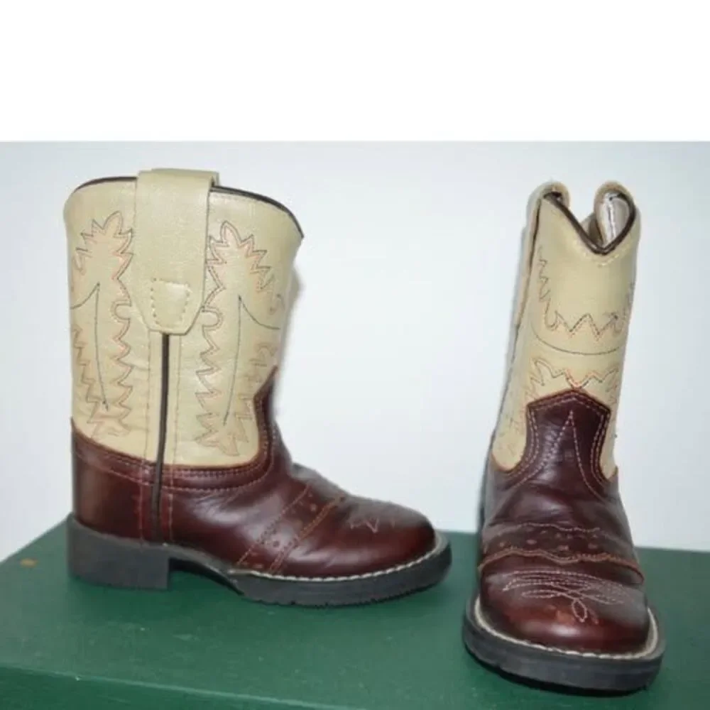 Cody James Toddler Boys' Roper Western Boots - Round Square Toe Size 4 New